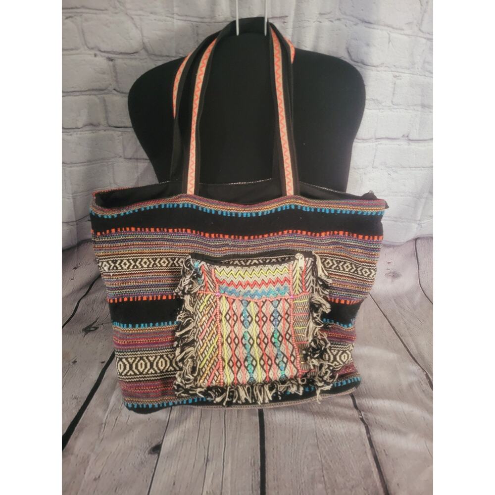 Stephanie Nicole New York Large Boho Beaded Tote Bag